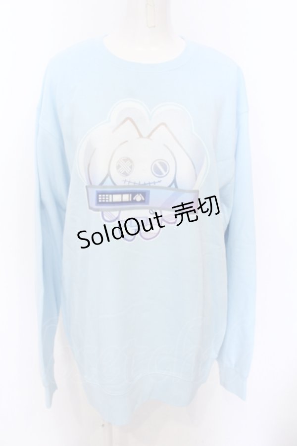 画像1: NieR CLOTHING / Nierちゃんスウェット XL サックス O-25-06-16-020-PU-TO-IG-ZT280 (1)