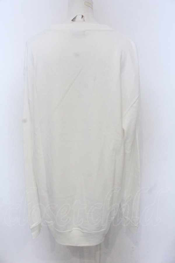 画像2: NieR Clothing / 天使ミケトレーナー 2XL ホワイト O-25-06-16-022-PU-TO-IG-OS (2)