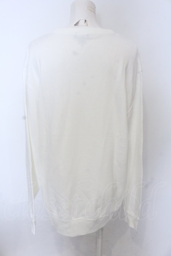 画像2: NieR Clothing / シエルFACEトレーナー【2色展開】 XL ホワイト O-25-06-16-023-PU-TO-IG-OS (2)