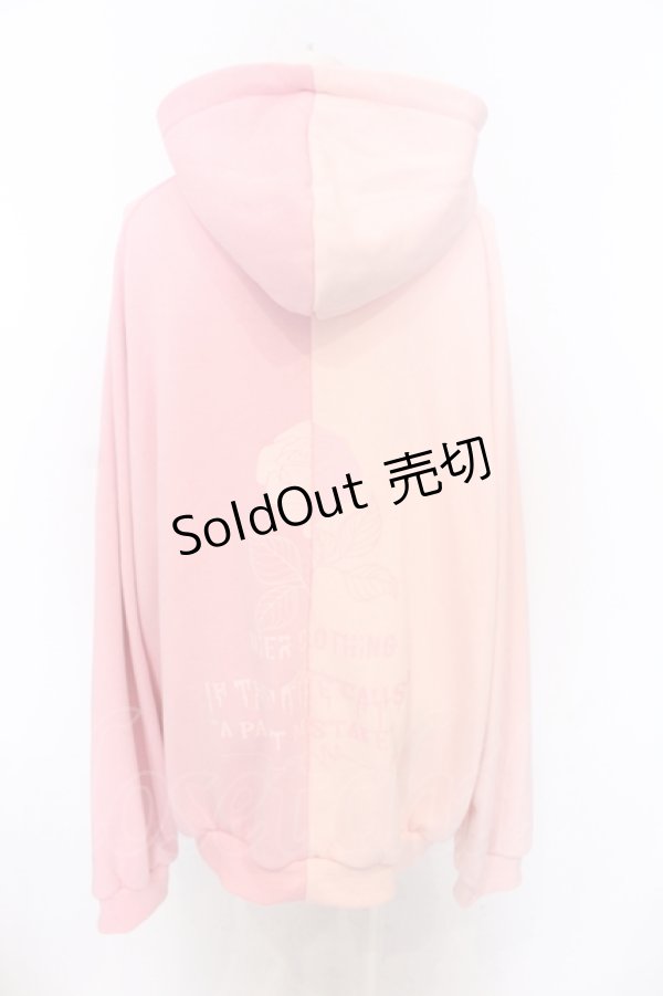 画像2: NieR Clothing / 防寒裏起毛TWO-TONE DOUBLE ZIP PARKA【ROSE】 パーカー  ピンク O-25-06-16-026-PU-TO-IG-ZT008 (2)