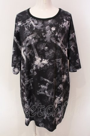 画像: NieR Clothing / 鳥居×九尾 BIG カットソー  ブラック O-25-06-16-035-PU-TO-IG-OS