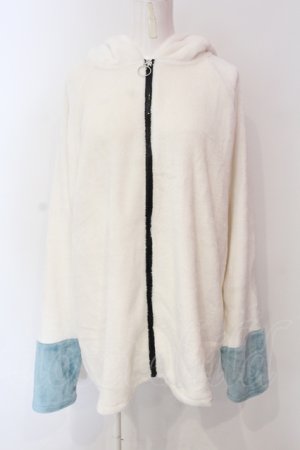 画像: NieR Clothing / しろくまふわもこパーカー  ホワイト O-25-06-16-040-PU-TO-IG-OS