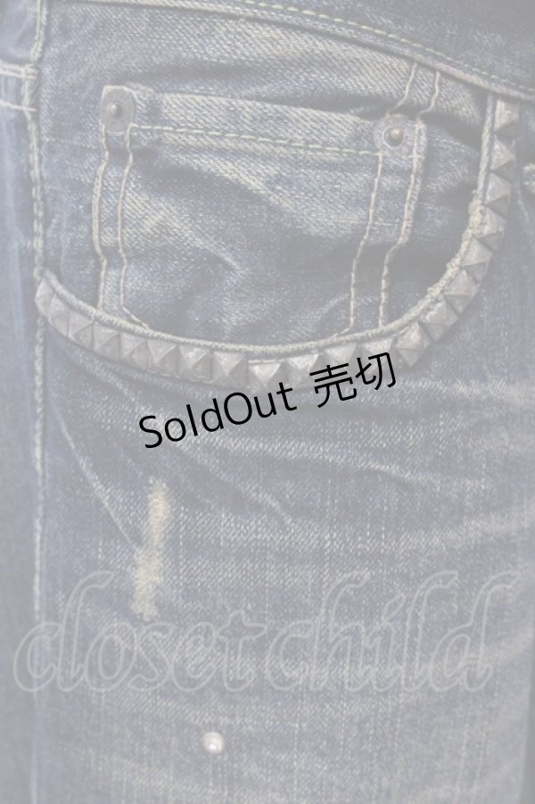 画像2: HYSTERIC GLAMOUR / スタッズデニム S インディゴ O-25-06-17-001-PU-PA-OW-ZT116 (2)