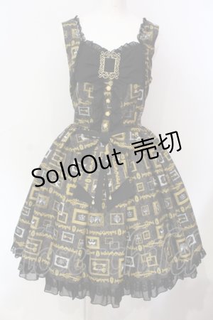 画像: metamorphose / Classic frameバッスルジャンパースカート  クロ O-25-06-17-015-ME-OP-IG-OS