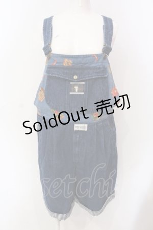 画像: PINK HOUSE / 缶柄デニムサロペットパンツ  インディゴ O-25-06-17-003-LO-OP-OW-OS