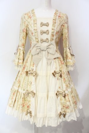 画像: Angelic Pretty / Rosy Rose Princessワンピース . 生成り O-25-06-17-021-AP-OP-IG-OS