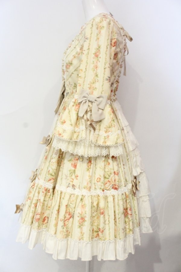 画像4: Angelic Pretty / Rosy Rose Princessワンピース . 生成り O-25-06-17-021-AP-OP-IG-OS (4)