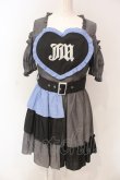 画像1: Jamieエーエヌケー / パッチワークハートワンピース  ブラック O-25-06-19-034-LO-OP-OW-OS (1)