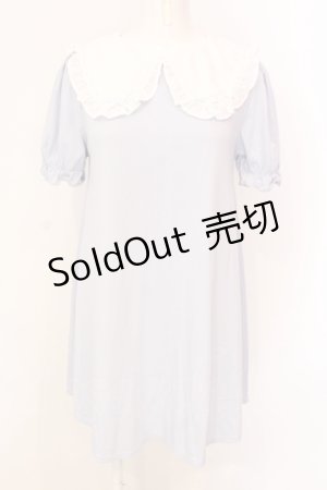 画像: Ank Rouge / はしごレースリボンカットワンピース M サックス O-25-06-19-037-CA-OP-OW-OS