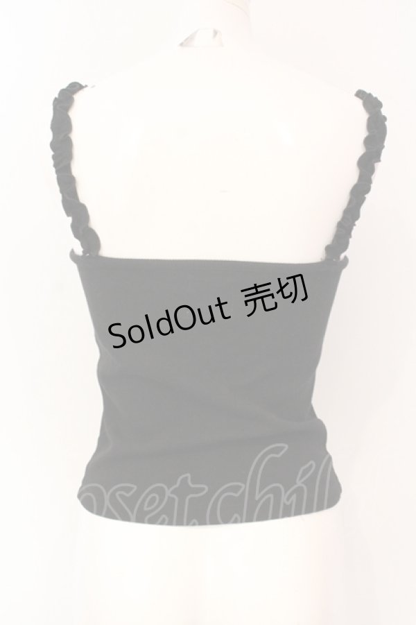 画像3: Hauls / お風呂ギライれーすキャミ  クロ O-25-06-19-040-PU-TO-OW-OS (3)
