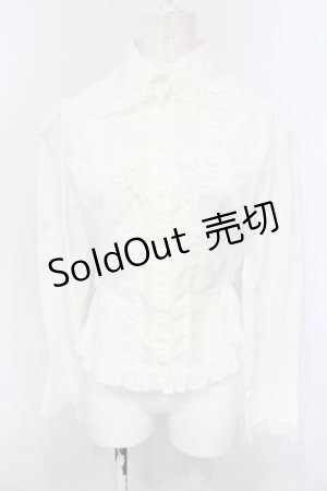 画像: Innocent World / 丸衿プレーンブラウス  シロ O-25-06-19-065-IW-BL-IG-OS