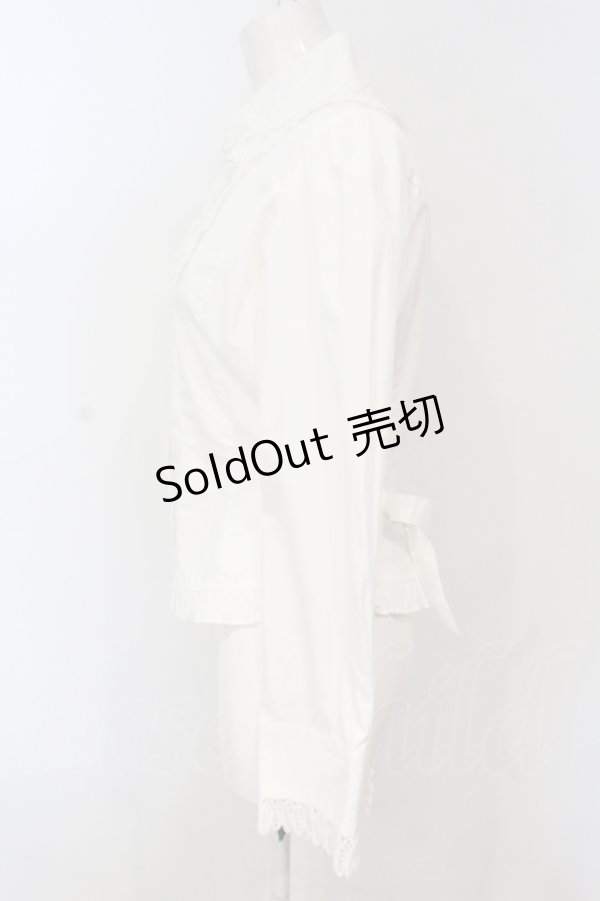 画像3: Innocent World / 丸衿プレーンブラウス  シロ O-25-06-19-065-IW-BL-IG-OS (3)