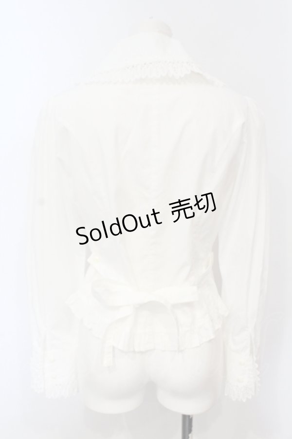 画像4: Innocent World / 丸衿プレーンブラウス  シロ O-25-06-19-065-IW-BL-IG-OS (4)