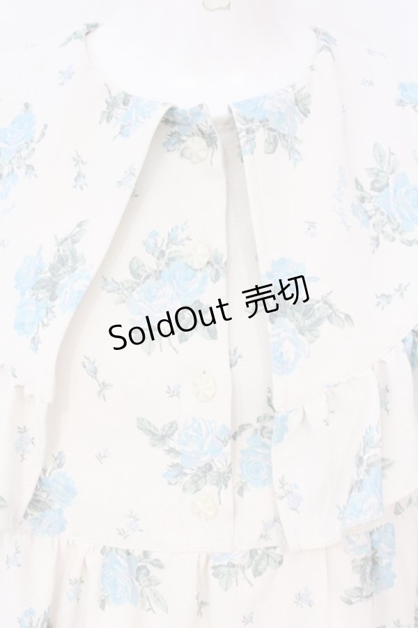 画像2: Shirley Temple / アンティークローズプリントBIGカラーワンピース(Ladies) F アイボリー O-25-06-19-072-ET-OP-OW-OS (2)