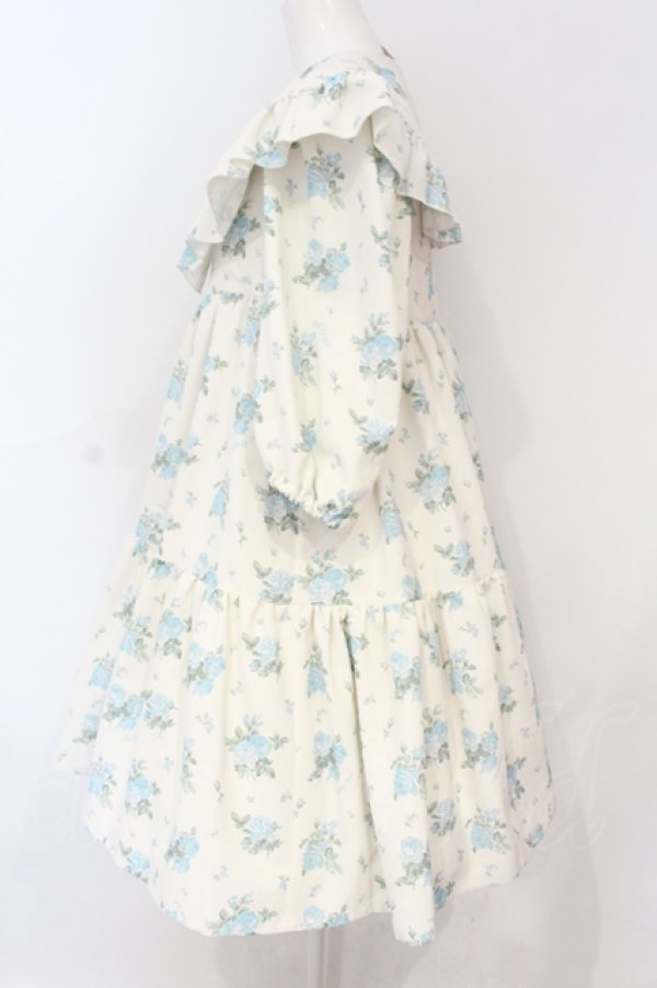 画像3: Shirley Temple / アンティークローズプリントBIGカラーワンピース(Ladies) F アイボリー O-25-06-19-072-ET-OP-OW-OS (3)