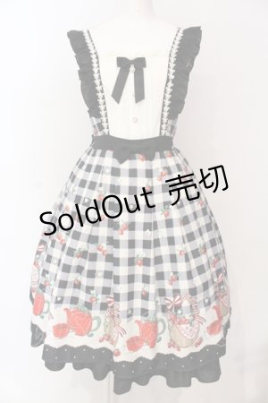 画像: axes femme kawaii / ベリーズピクニックジャンパースカート  クロ O-25-06-19-079-AX-OP-IG-OS