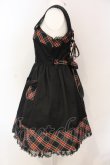 画像3: Angelic Pretty / ツイル×タータンジャンパースカート  クロ×アカ O-25-06-19-086-AP-OP-IG-OS (3)