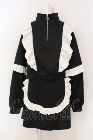 画像: Virally / フリルスウェットセットアップ L クロ×シロ O-25-06-19-097-PU-OP-OW-OS