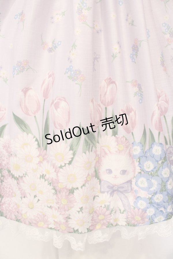 画像3: Angelic Pretty / Flower Kittenワンピース  ラベンダー O-25-06-19-009-AP-OP-OW-OS (3)