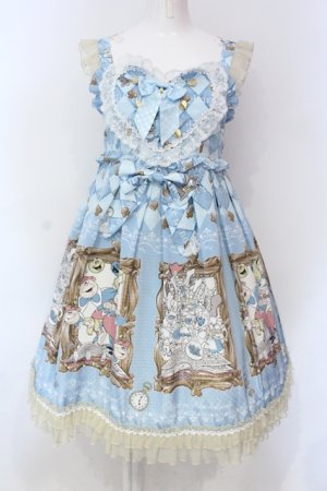 画像: BABY,THE STARS SHINE BRIGHT / Alice In Wonderlandベビードールジャンパースカート  サックス O-25-06-19-002-BA-OP-OW-OS