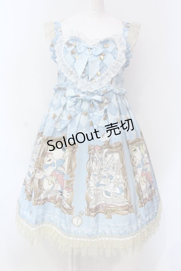 画像1: BABY,THE STARS SHINE BRIGHT / Alice In Wonderlandベビードールジャンパースカート  サックス O-25-06-19-002-BA-OP-OW-OS (1)