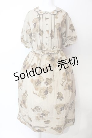 画像: Maple Sugar / Chocolate Bear Movementワンピース2型 L ベージュ O-25-06-19-010-LO-OP-OW-OS