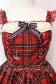 画像2: Angelic Pretty / British Bearジャンパースカートセット ジャンパースカート単品  アカ O-25-06-19-013-AP-OP-IG-OS (2)