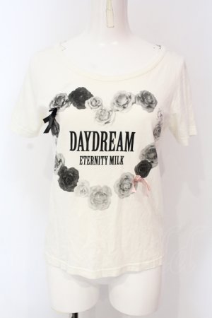 画像: MILK / DAY DREAMptTシャツ  アイボリー O-25-06-19-009-ML-TO-OW-OS
