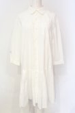画像1: Candy Stripper / FLARE SHIRT ONE-PIECE M ホワイト O-25-06-19-021-PU-OP-OW-OS (1)