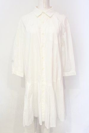 画像: Candy Stripper / FLARE SHIRT ONE-PIECE M ホワイト O-25-06-19-021-PU-OP-OW-OS