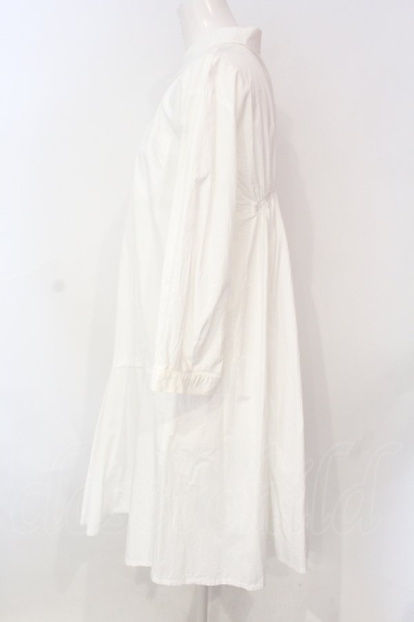 画像2: Candy Stripper / FLARE SHIRT ONE-PIECE M ホワイト O-25-06-19-021-PU-OP-OW-OS (2)