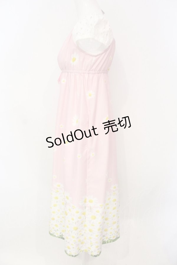 画像2: MILK / Daisy field Princessワンピース  ピンクガーデン O-25-06-19-024-ML-OP-OW-OS (2)