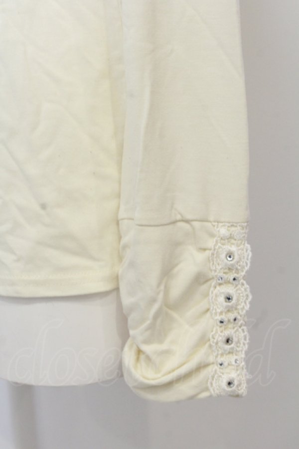 画像3: axes femme / 胸元ネックレス風タートル M アイボリー O-25-06-21-039-AX-TO-IG-ZT132 (3)