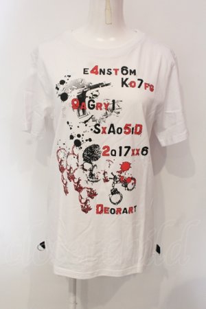 画像: Deorart / プリントTシャツ L ホワイト O-25-06-21-085-PU-TS-IG-OS