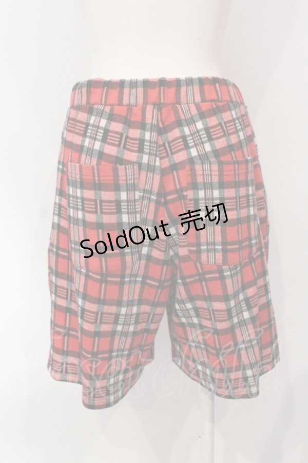 画像3: Candy Stripper / ANARCHY BEAR HALF パンツ  レッドチェック O-25-06-21-096-PU-PA-IG-OS (3)