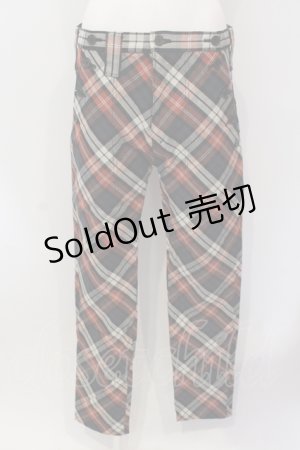画像: MILKBOY / 多ボタンチェックぱんつ  レッド×ベージュ×ブラック O-25-06-21-105-MB-PA-IG-OS