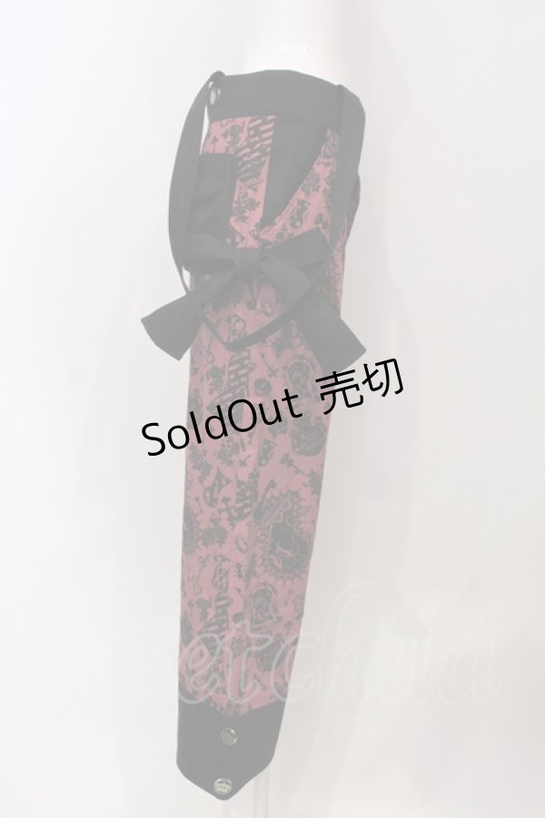 画像2: ALICE and the PIRATES / Lock the PANDORA's memoriesパンツ  ワイン×ブラック O-25-06-21-108-PA-PA-IG-OS (2)