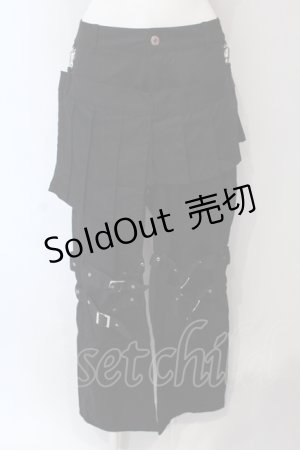 画像: Deorart / ラップ付きボンテージパンツ  ブラック O-25-06-21-110-PU-PA-IG-OS