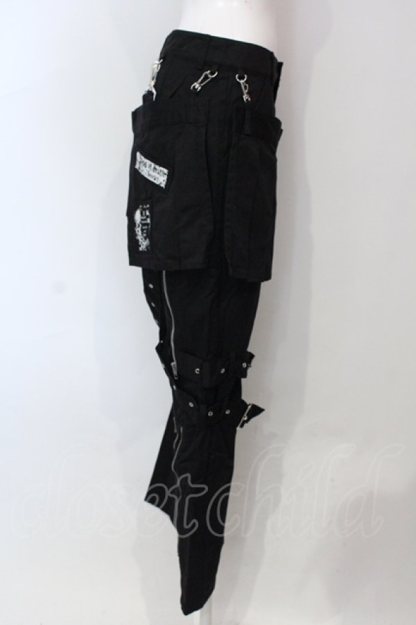 画像2: Deorart / ラップ付きボンテージパンツ  ブラック O-25-06-21-110-PU-PA-IG-OS (2)