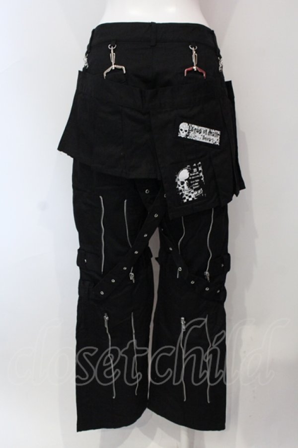 画像3: Deorart / ラップ付きボンテージパンツ  ブラック O-25-06-21-110-PU-PA-IG-OS (3)