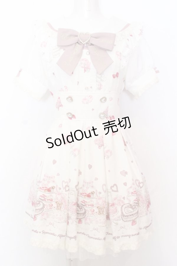 画像1: LIZ LISA / ManyHearts Afternoontea柄ワンピース  シロ O-25-06-21-011-LO-OP-OW-OS (1)