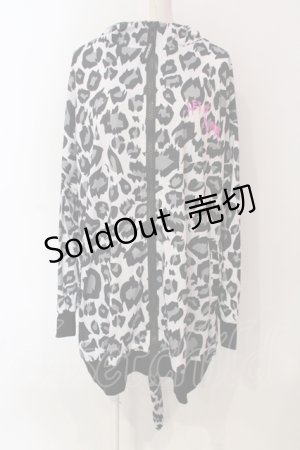 画像: SUPER LOVERS / LET IT PUNK レオパードしっぽ付きパーカー  ホワイト×ブラック O-25-06-21-134-PU-TO-IG-OS