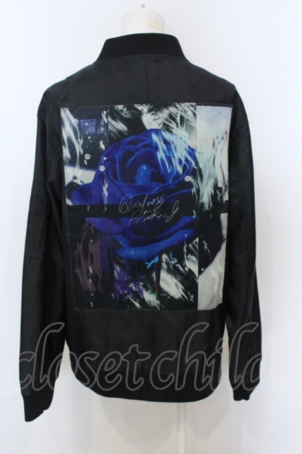 画像2: KMK(KINGLY MASK) / バックパッチMA-1ジャケット M ブラック O-25-06-21-025-PU-JA-YM-OS (2)