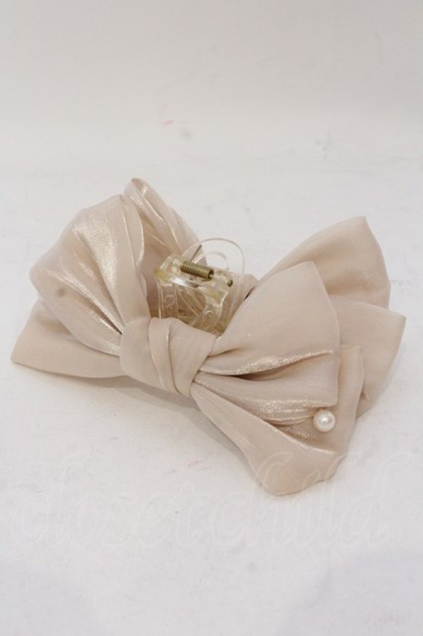 画像1: Enchantlic Enchantilly / リボンバンスクリップ  シャンパンゴールド O-25-06-22-042-LO-AC-OW-ZT305 (1)