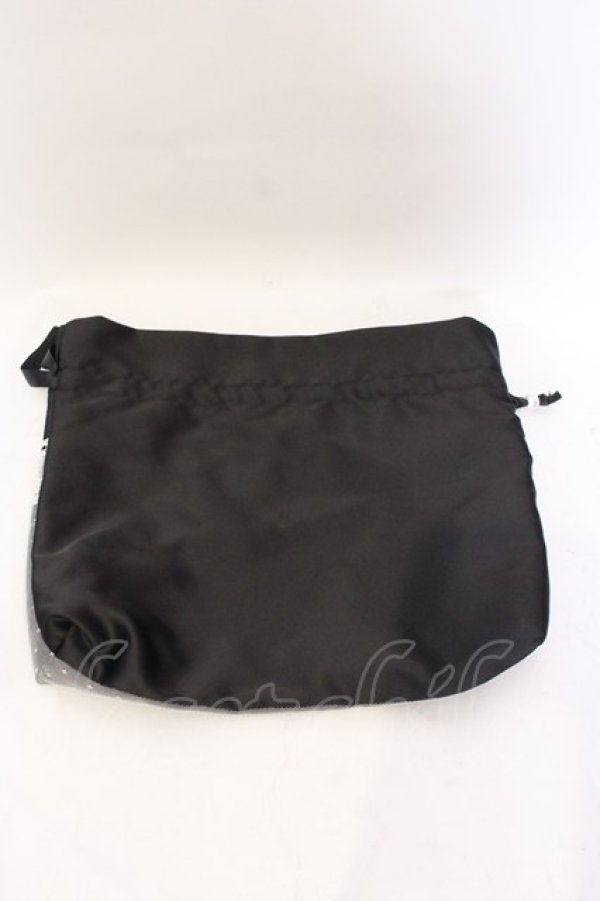 画像2: Kurumi Collaboration / 巾着（大）  クロ×アイボリー O-25-06-22-050-LO-ZA-OW-ZT286 (2)