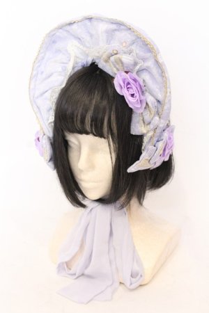 画像: metamorphose / Majestic princessボンネット  ラベンダー O-25-06-22-010-ME-AC-IG-OS