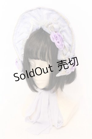 画像: metamorphose / Majestic princessボンネット  ラベンダー O-25-06-22-010-ME-AC-IG-OS