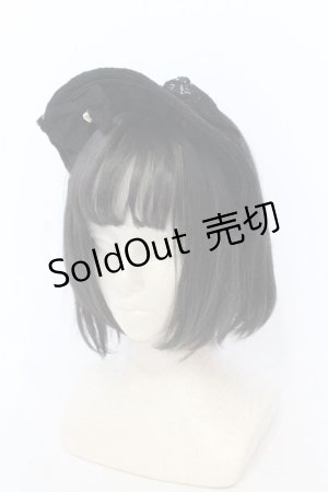 画像: ATELIER　Ruby / ボンネットカチューシャ  ブラック O-25-06-22-016-EL-AC-OW-OS