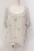 画像1: an another angelus / 鈴蘭シフォントップス  グレー O-25-09-03-1001-CA-TO-IG-OS (1)