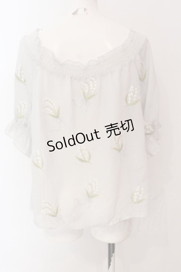 画像2: an another angelus / 鈴蘭シフォントップス  グレー O-25-09-03-1001-CA-TO-IG-OS (2)